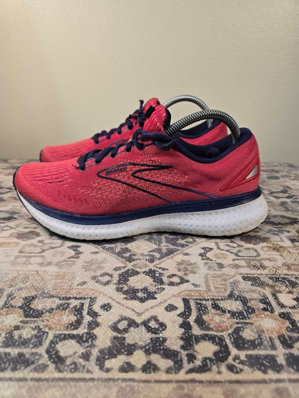 Brooks Womens Glycerin GTS 19 1203431B623 Pink Running Shoes Sneakers Size 10